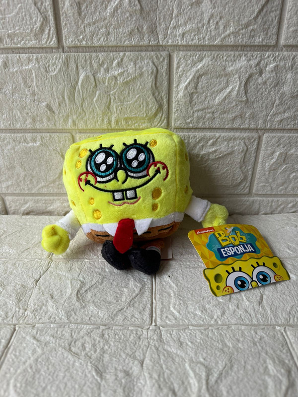 Peluche Bob Esponja Tierno 15 cm Original de Nickelodeon
