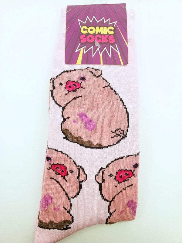 Medias comic Pato rosadas  10/12