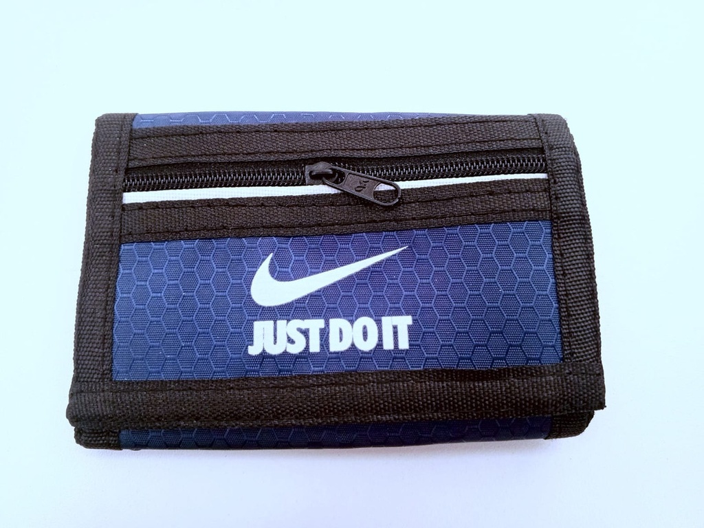 Billetera deportiva just do it color azul 