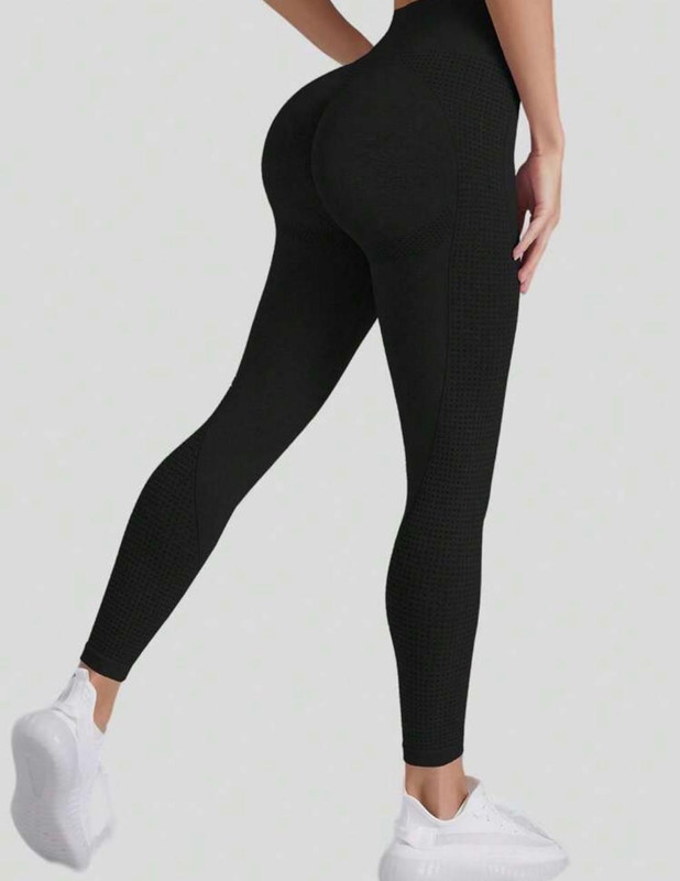 LEGGINS NEGRO CON EFECTO PUSH UP TALLA M YE-029