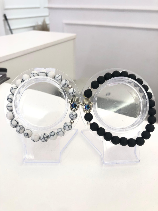 Pulseras de pareja (ojo turco)