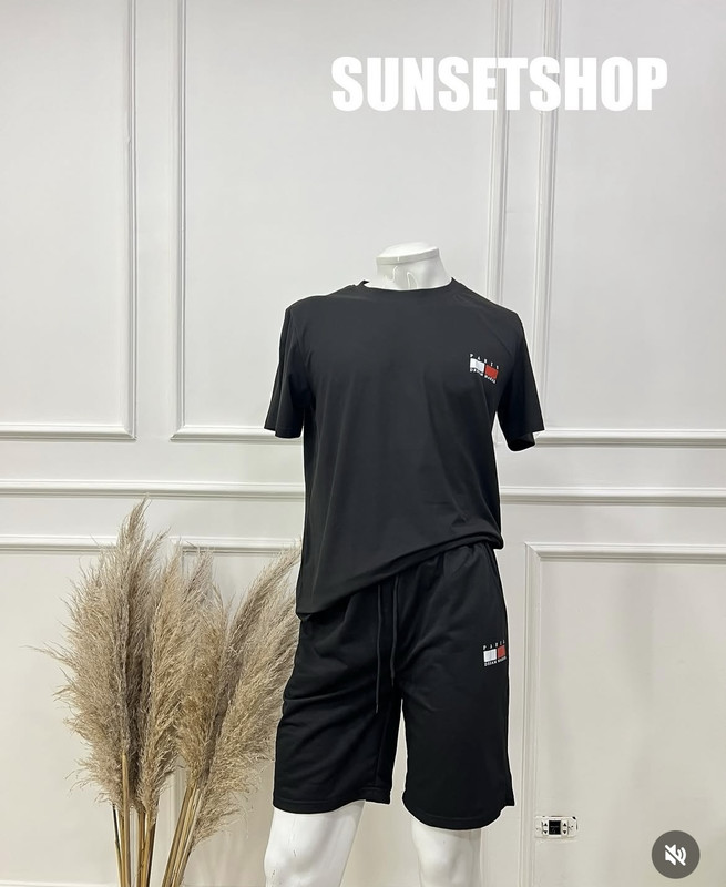 Conjunto casual de hombre tono negro talla M