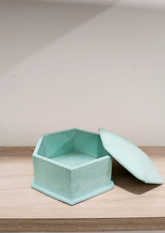 Caja Hexagonal Set Menta SCH-08