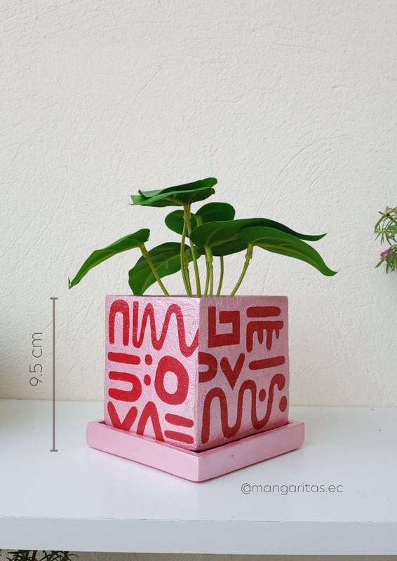 Maceta Rosa-Rojo MCR-16