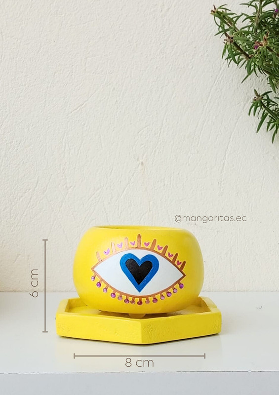 Maceta mini ojo amarillo MOA-18