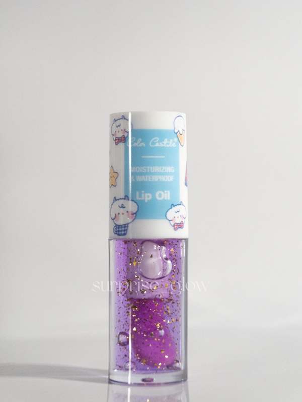 LIP OIL CON DESTELLOS MARCA COLOR CASTLE TONO 02