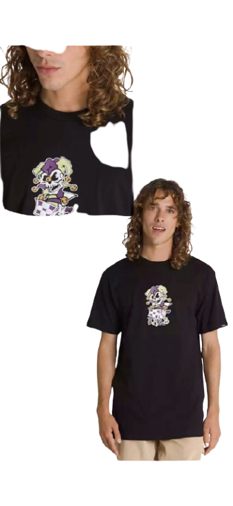CAMISETA VANS NEGRA LOGO PAYASO TALLA M