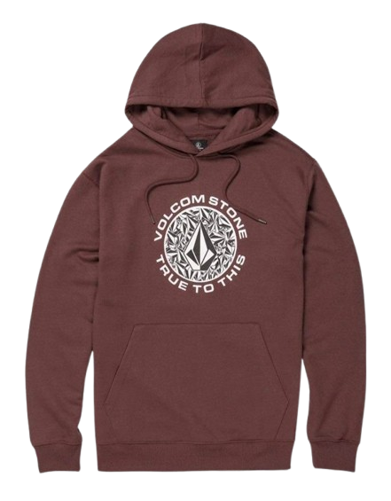 HODDIE VOLCOM VINO LETRAS BLANCAS  TALLA L