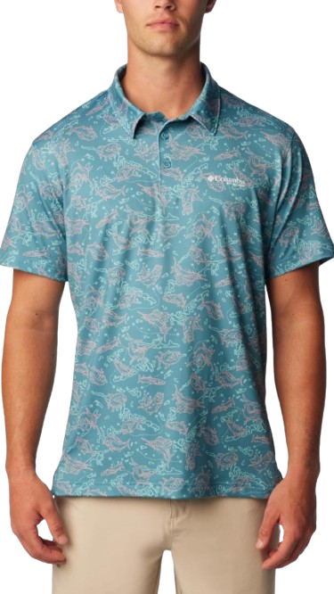 CAMISA COLUMBIA ESTAMPADA PEZ TALLA S