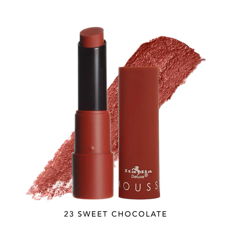 ITALIA DELUXE LABIAL MOUSSE MATTE BARRA 23 SWEET CHOCOLATE