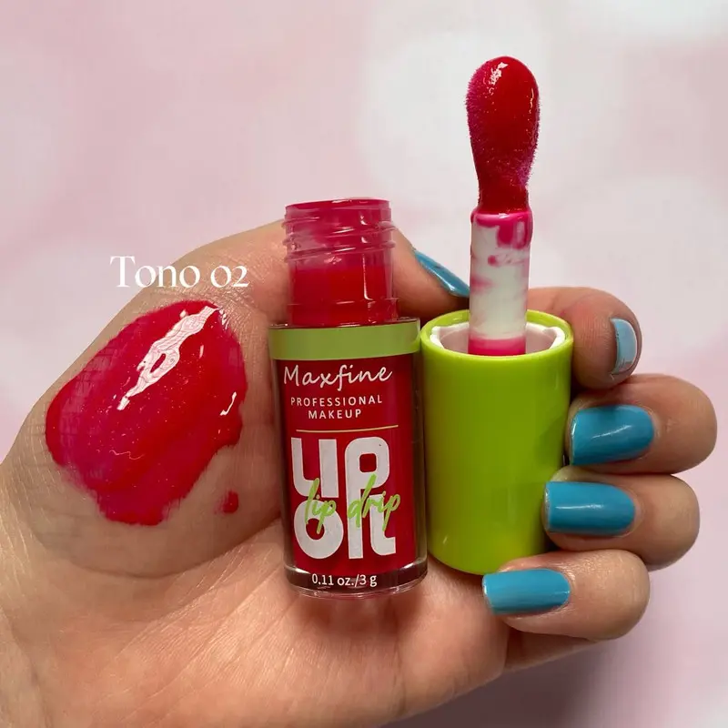 MAXFINE LIP OIL TAPA VERDE TONO 02