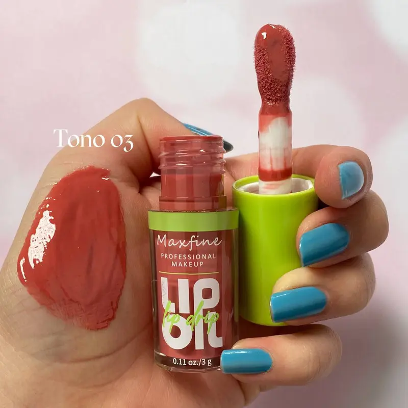 MAXFINE LIP OIL TAPA VERDE TONO 03