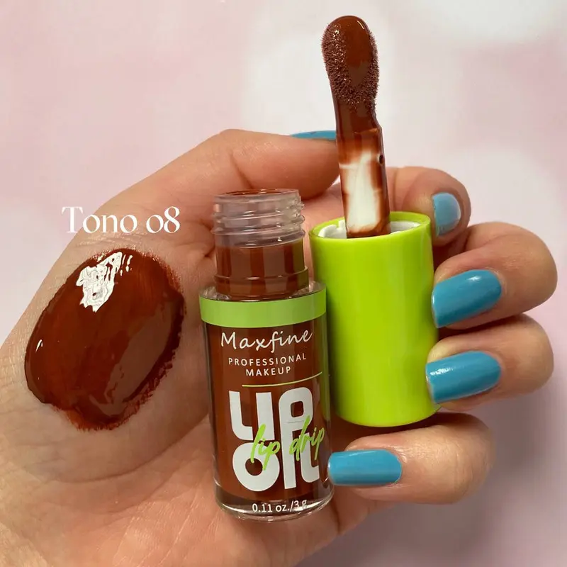 MAXFINE LIP OIL TAPA VERDE TONO 08