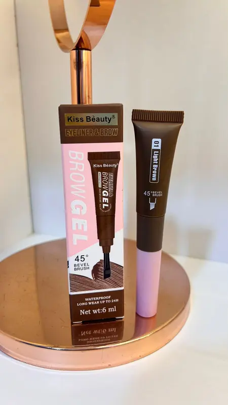 KISS BEAUTY GEL DE CEJAS LIGHT BROWN 01