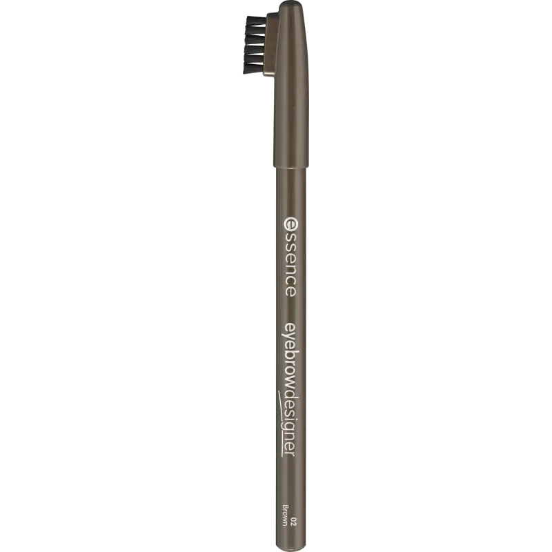 eyebrow DESIGNER Lápiz para cejas con cepillo incluido para un estilo perfecto 02 - brown