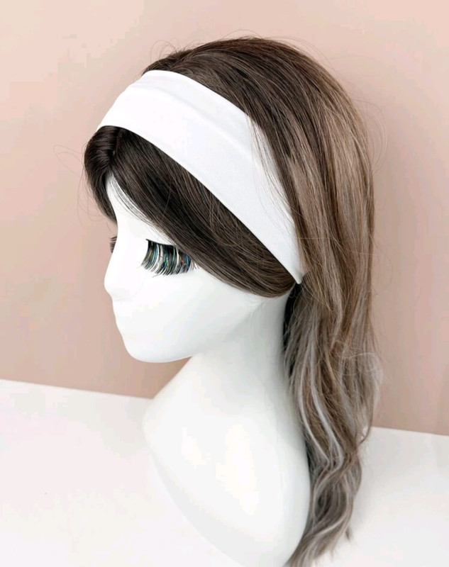 Cintillos de tela blanco