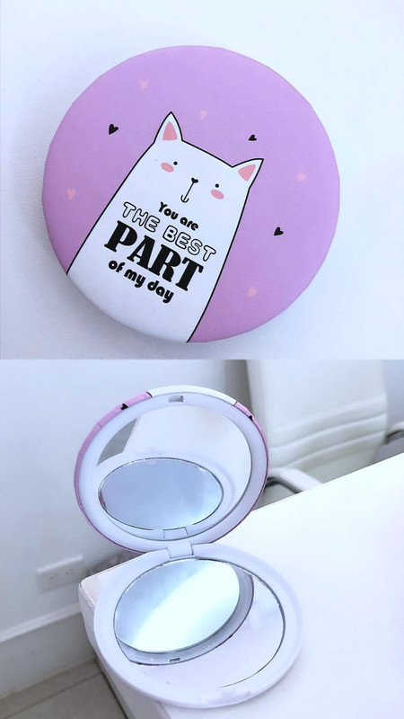 Espejo pequeño doble redondo (esjepo normal y espejo zoom)