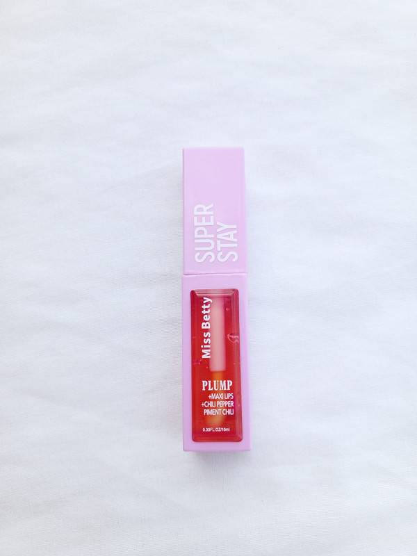 Lip Gloss Supper Stay Marca Miss Betty Tono Rojo 