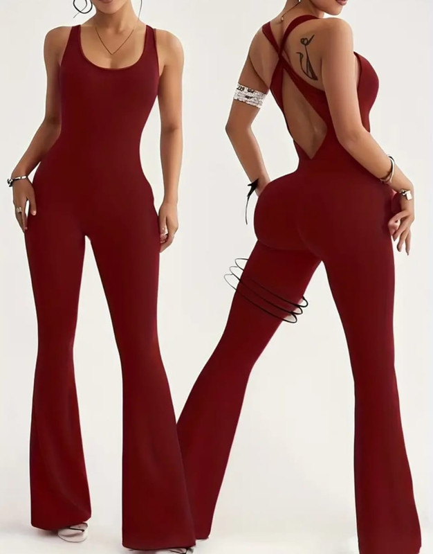 mono deportivo acampanado rojo S