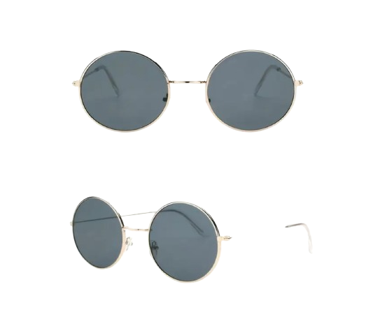 GAFAS DE SOL DE METAL REDONDAS FILO DORADO 