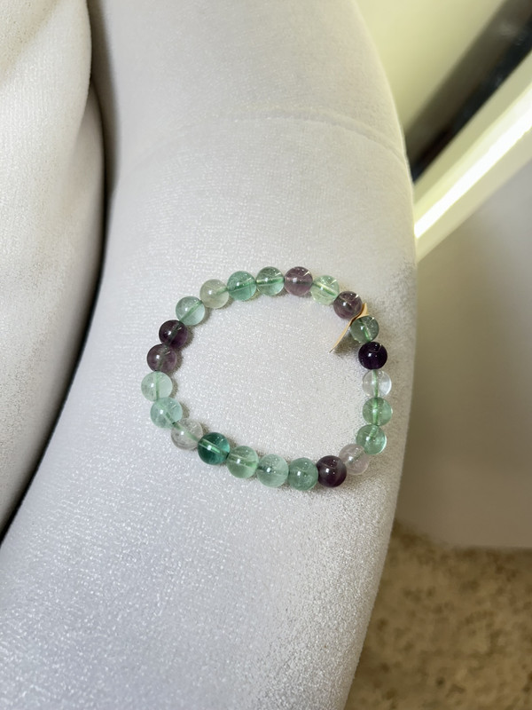 PULSERA DE PIEDRA VERDE/NEGRO