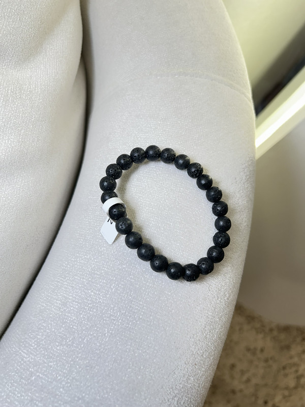 PULSERA DE PIEDRA NEGRA DIFUSOR 
