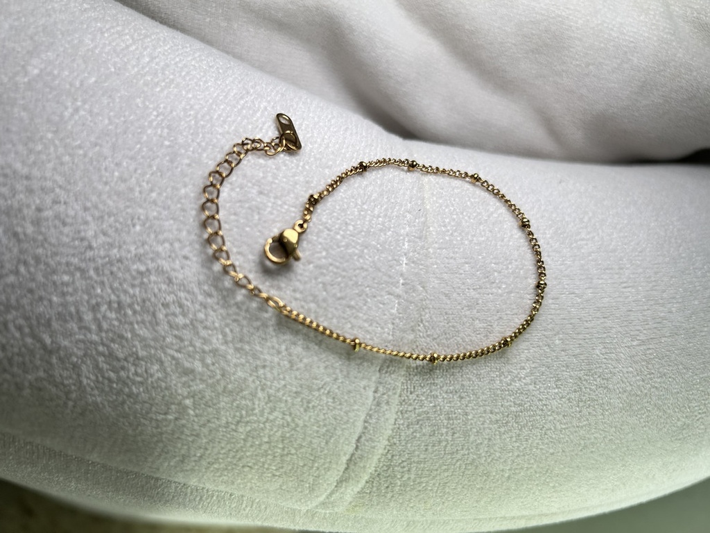 ESCLAVA DE ACERO DORADA ESTILO 1