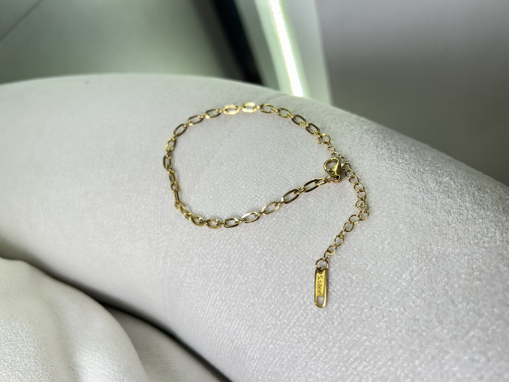 ESCLAVA DE ACERO DORADA ESTILO 6