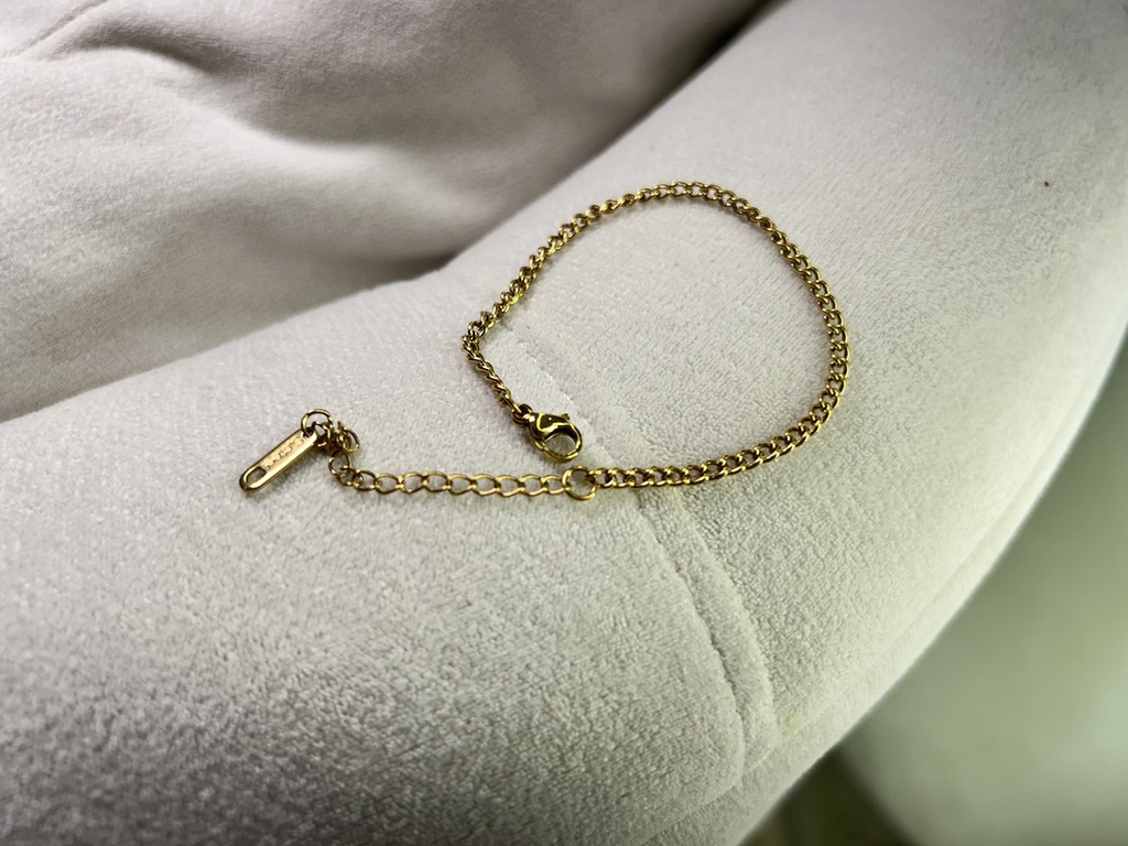 ESCLAVA DE ACERO DORADA ESTILO 7