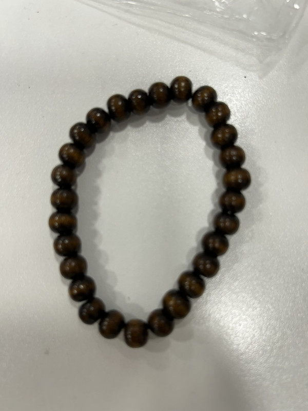 PULSERA DE MADERA CAFE 