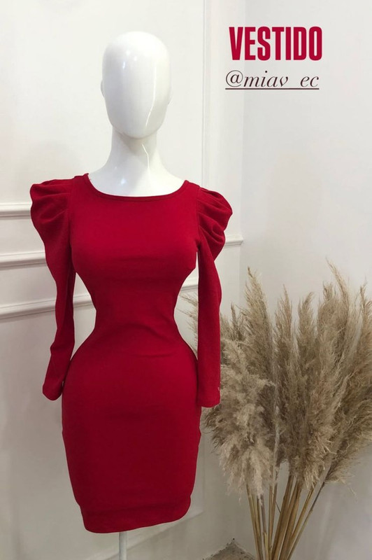 vestido Wend corto mangas princesa rojo 1-02