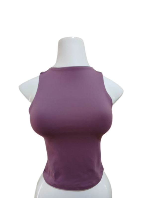 Blusa cuello alto, color morado, animal print, café, talla S/M, tela piel de durazno Cod 103BC