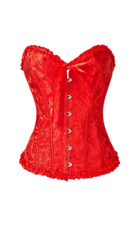 Corset, Color Rojo, Talla M, Tela Poliester Cod 09C5