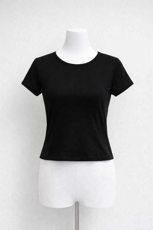 [BAMBI-000053] Blusa básica negra talla S BAM31