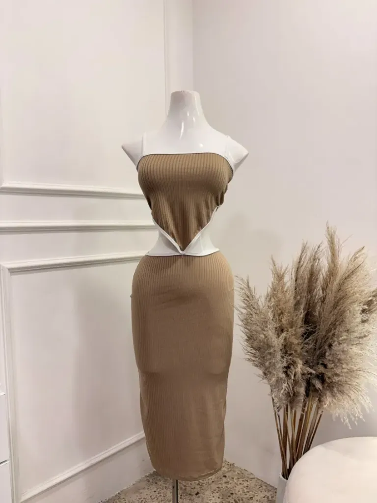 Vestido beige talla estandar JOBMAR 23