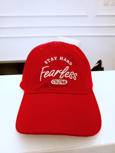 [DEIVY STORE-000003] Gorra NY Fearless color rojo