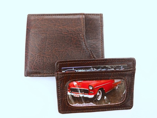 [DEIVY STORE-000017] Billetera casual con tarjetero color vino 