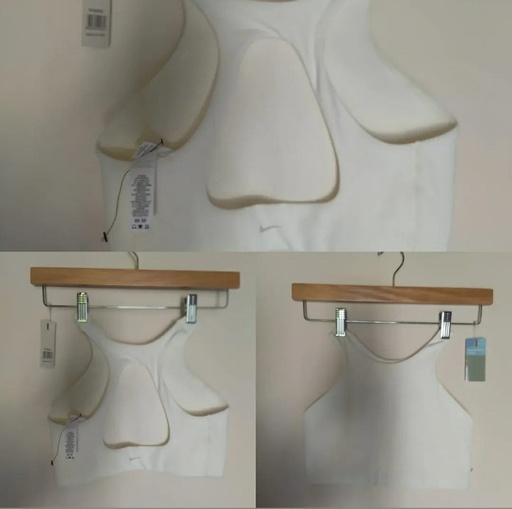 [EL PODER DEL 90-60-90-000015] TOP NIKE BLACA XS 969TOP-XS