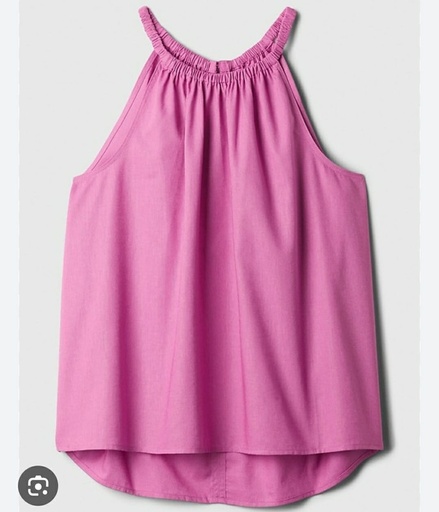 [EL PODER DEL 90-60-90-000020] BLUZA M/CORTAS C/ESLASTCO LILA GAP (TALLA-M) 969BLILA-M