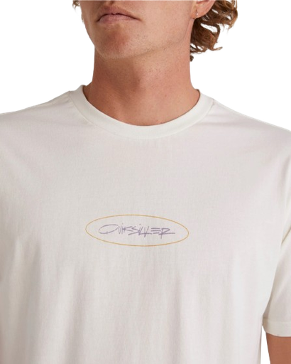 [BAZAR USA-000003] CAMISETA QUIKSILVER BLANCA LOGO CENTRO TALLA S