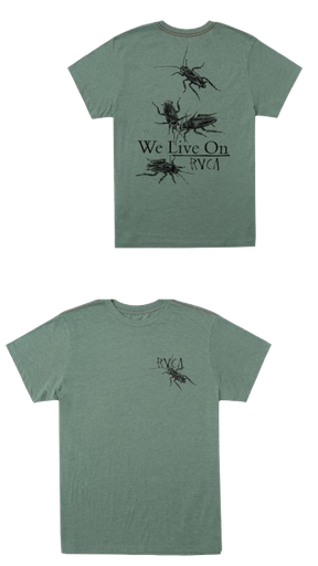 [BAZAR USA-000014] CAMISETA RVCA VERDE CUCARACHA TALLA L