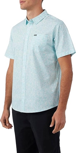 [BAZAR USA-000024] CAMISA ONEILL CELESTE FLOR BLANCA TALLA S