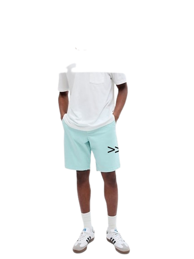 [BAZAR USA-000032] SHORTS OLD NAVY CASUAL CELESTE LLANA DE BOTON TALLA 31 