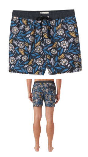 [BAZAR USA-000036] SHORTS ONEILL AZUL ESTAMPADO FLORES TALLA L