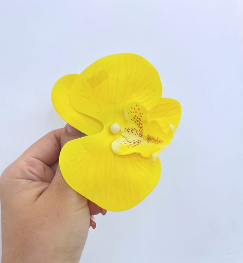 [UNIVERSE PIINK-000003] Vincha de Flor de orquidea amarilla rojo