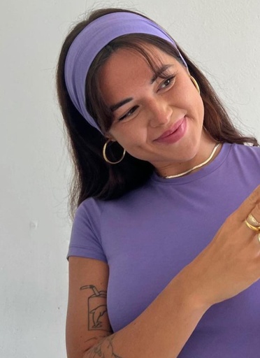 [UNIVERSE PIINK-000011] Cintillos de tela lila