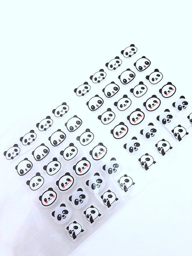 [UNIVERSE PIINK-000047] Parches de oso panda 24 unidades 