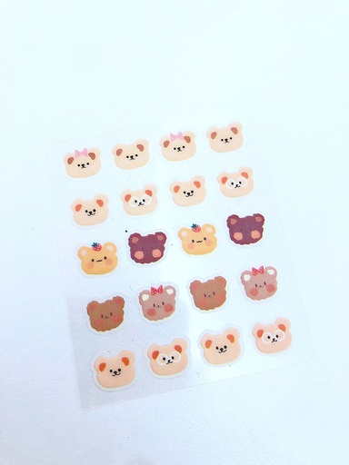 [UNIVERSE PIINK-000048] Parches de osito 20 unidades