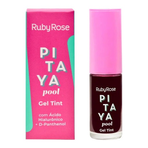 [UNIVERSE PIINK-000137] Tinta de labios Marca Ruby Rose tono Pitaya pool   (con Acido Hialuronico y D-Panthenol)