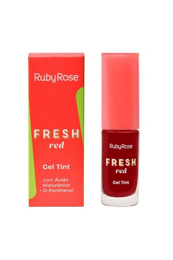 [UNIVERSE PIINK-000138] Tinta de labios Marca Ruby Rose tono Fresh Red (con Acido Hialuronico y D-Panthenol)